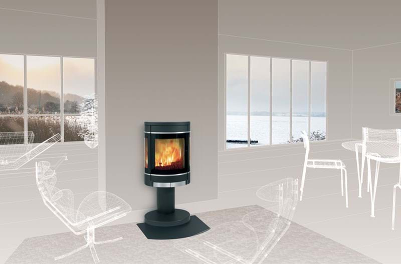 Wood-burning stoves withstanding high temperatures